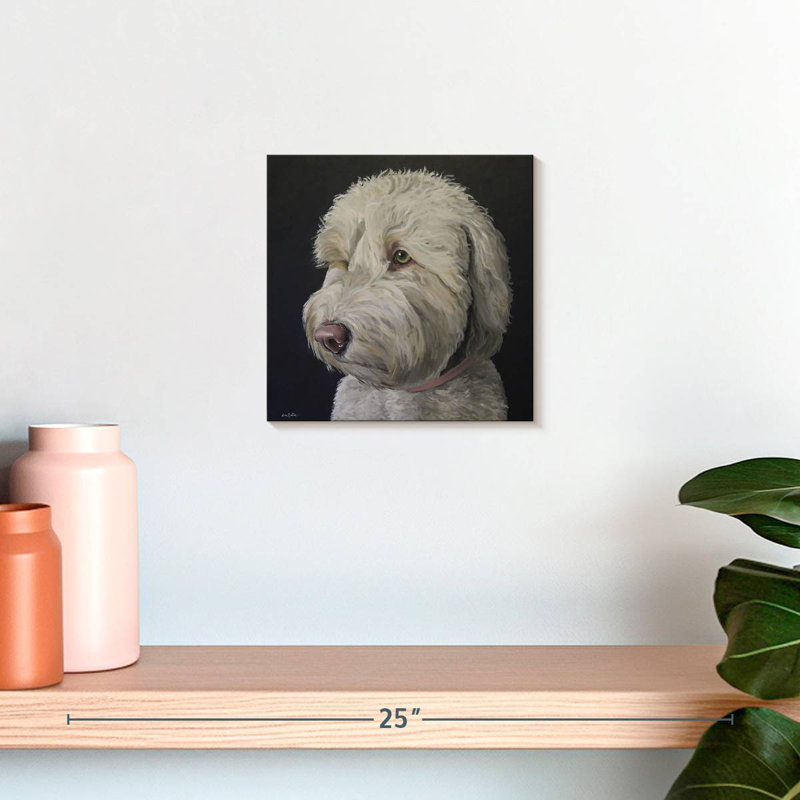 Crowle Labradoodle Goldendoodle White, 10" H x 10" W