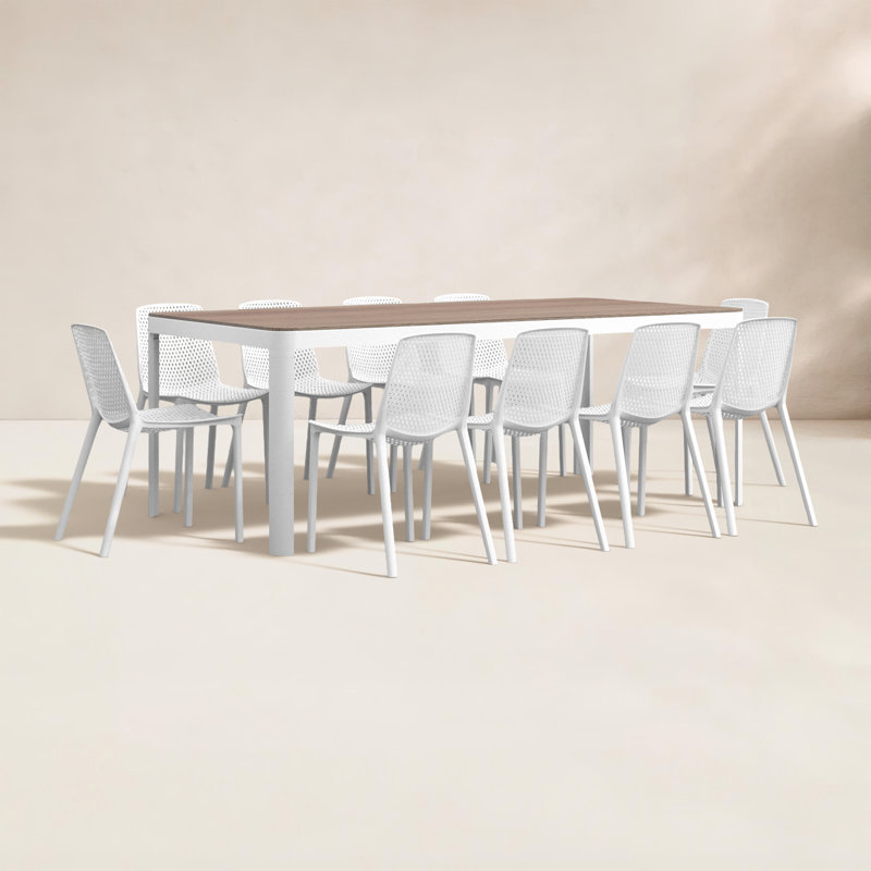 Ensemble de salle à manger rectangulaire pour 10 personnes 82 po Rafael