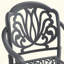 (Coussins de couleurs aléatoires) Ensemble de meubles de patio en aluminium coulé avec coussins-303207560-303780592