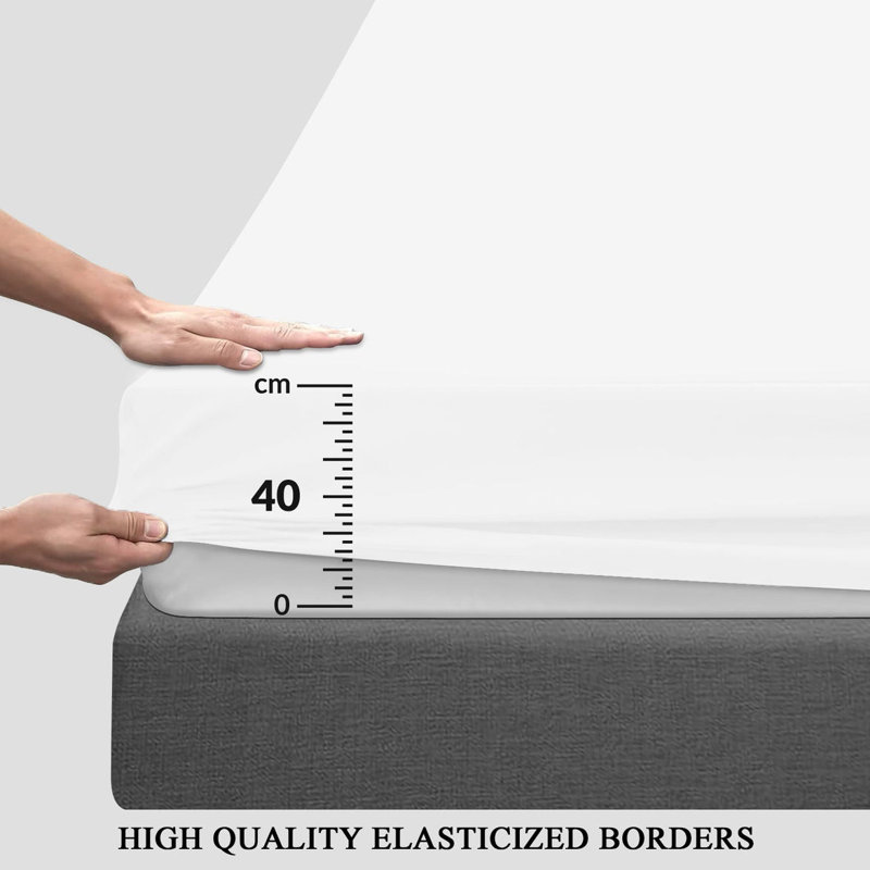 Microfiber Flatweave Fitted Sheet, Double (4'6)