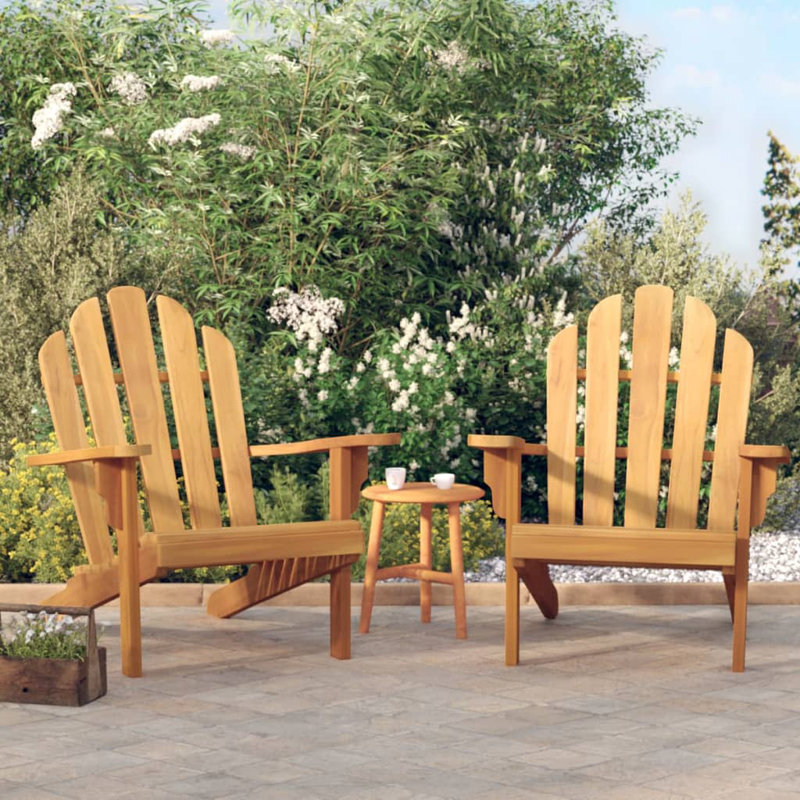 Adirondack Chair Patio Lawn Chair Weather Resistant Solid Wood Teak