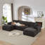 Canapé désossé en chenille désossé, pouvant être librement combiné et confortable pour les salons, les appartements et les bureaux-1251623572-1251623785-1251623787