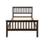 Wood Platform Bed Twin Bed With Headboard And Footboard (Espresso)