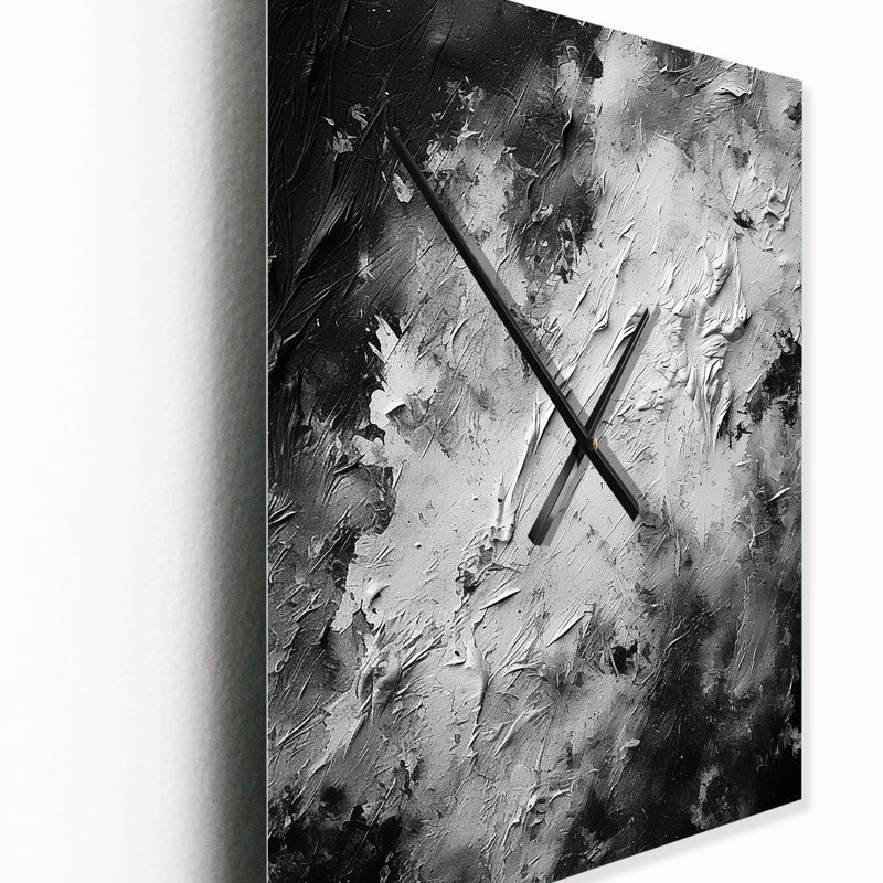 Cinquante nuances de paysage abstrait I - Peinture abstraite, horloges murales, Moyen