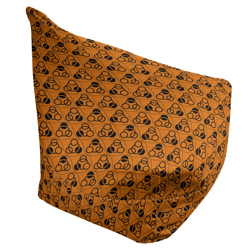 Fauteuil à billes standard &, H 29 po x l 38 po x P 42 po, Orange / Noir