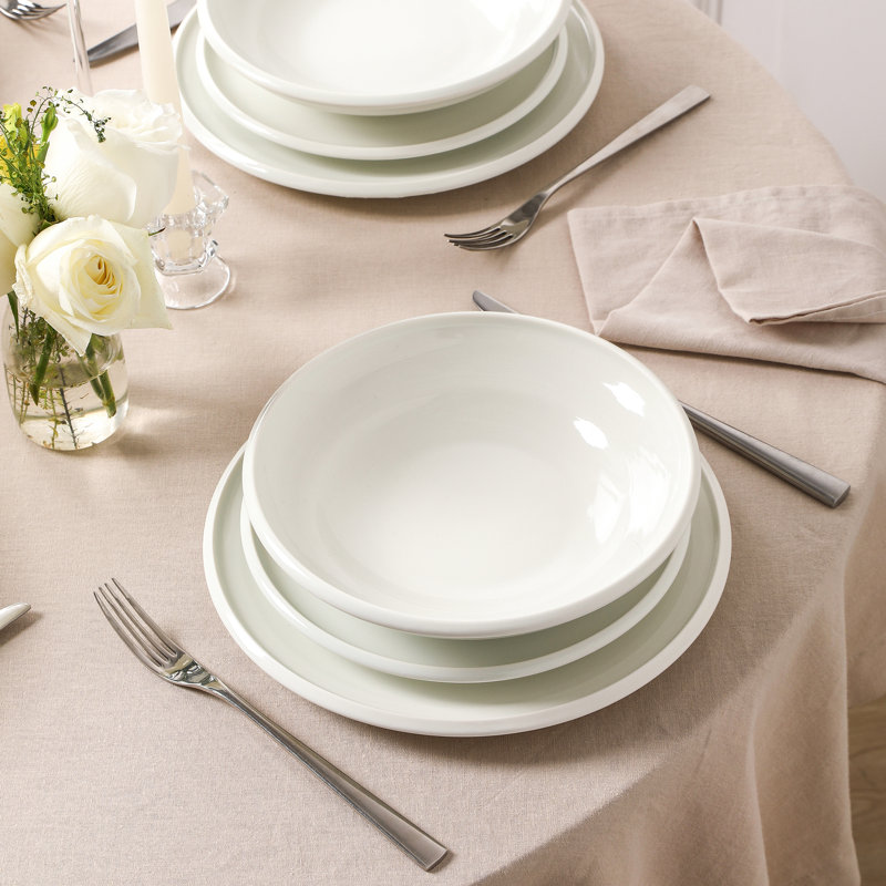 Service de vaisselle Earth & Clay Harmony, Blanc, 12