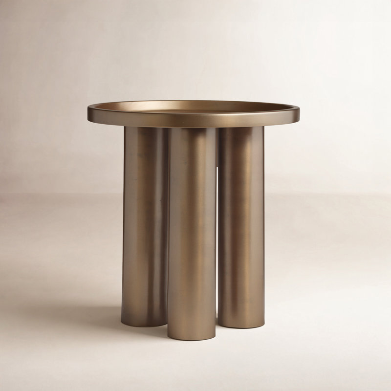 Table de bout Eclat Isthia, Laiton industriel