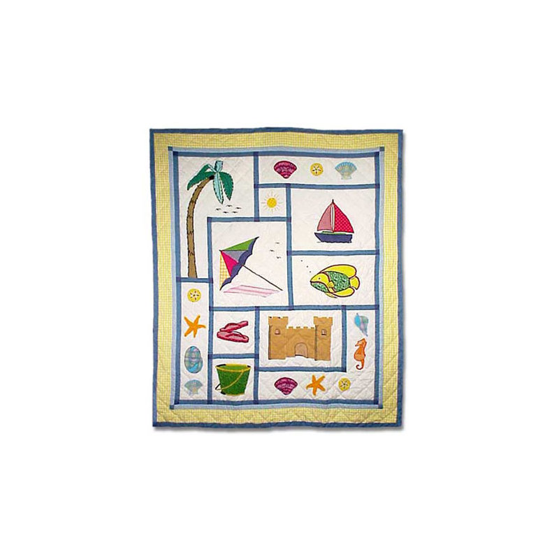 Summer Fun Quilted Throw Blanket