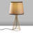 Glamorous Metal Body Table Lamp, Gold Finish, 11.0 x 11.0 x 21.7 inches | Fabric Cap Ø8.7-11.0 inches h:8.7 inches | E27 Socket Max 40W (Bulb Not Included) | Elegant Lighting for Living Room & Bedroom Décor, IP20 Rated-543763616-543763618