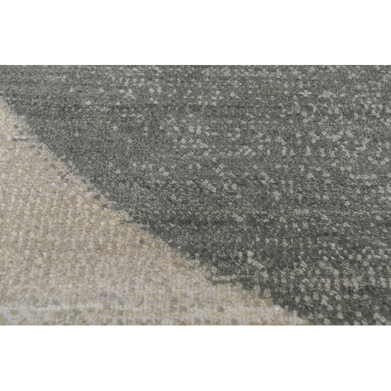 Tapis rectangulaire contemporain noué à la main