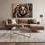 «Dogs Bulldog», art mural sur toile noire-1396068979