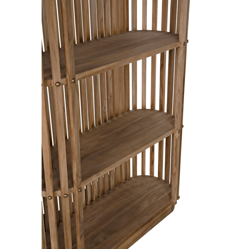 Opal Solid Wood Etagere Bookcase