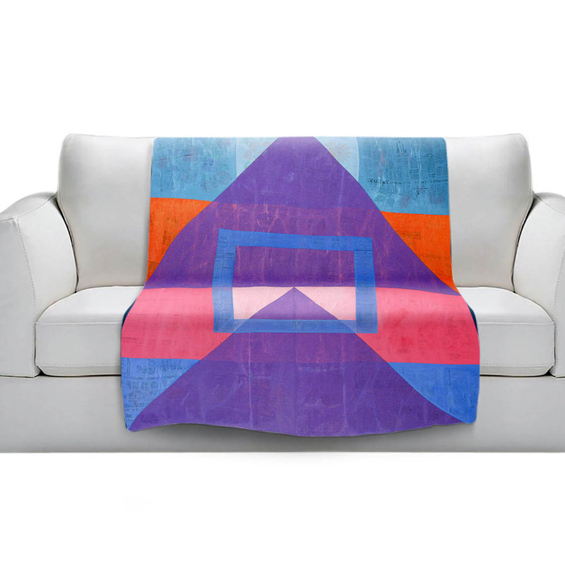 Couverture géométrique sherpa douce joy, l 51 po x L 60 po