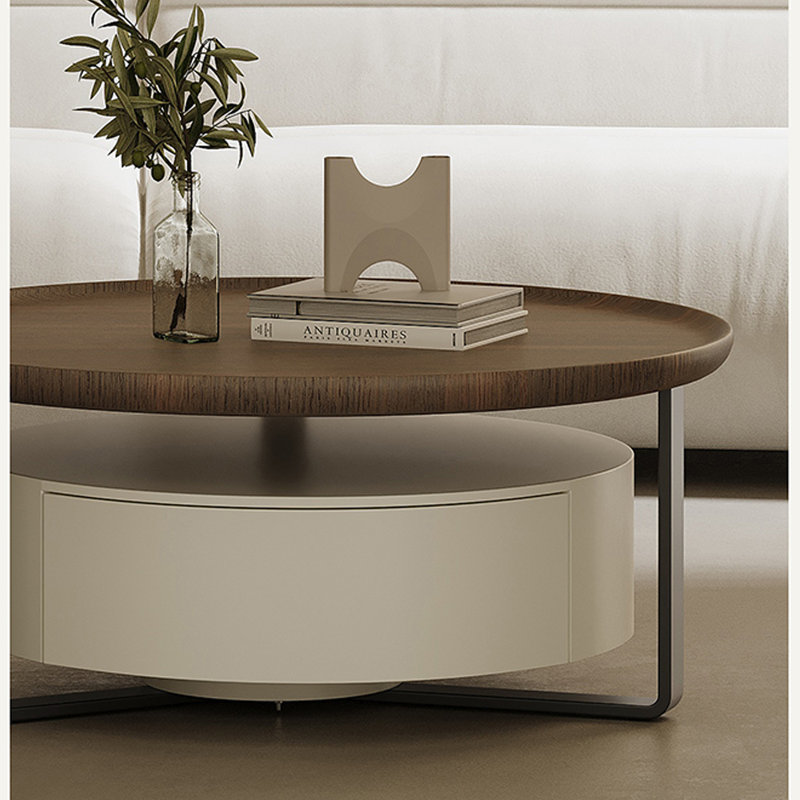 Table basse Creative avec placage fumé