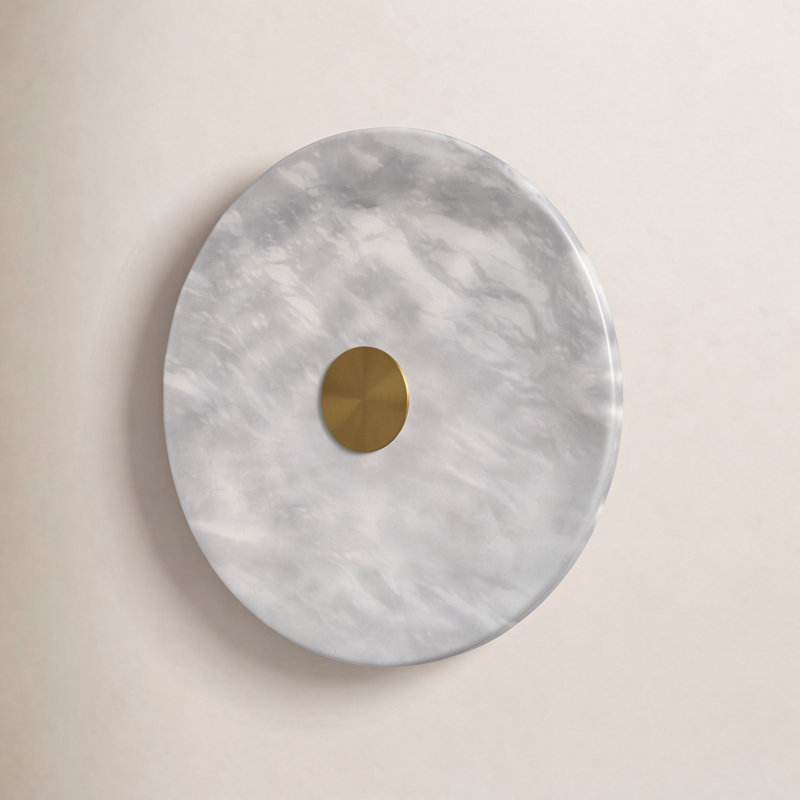 Corinna LED Flush Mounted Sconce, Brass