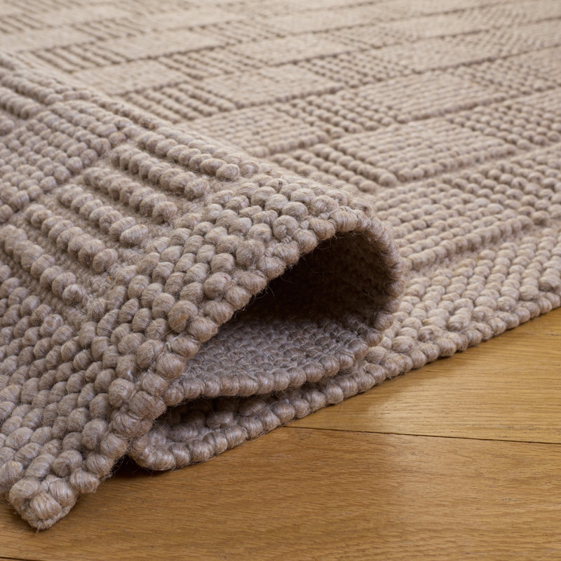 Laine tissée à la main Natura Coton Tapis d'intérieur recyclé P.E.T, Rectangle 8' x 10'