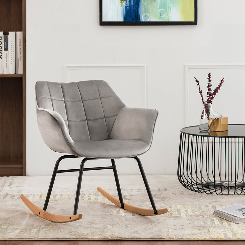 Kegley Rocking Chair, Grey