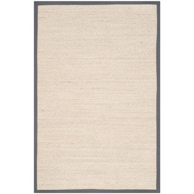 Tapis marbre sisal / gris foncé