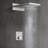 19.68"L*9.44"W 3 Functions Thermostatic Solid Brass Luxury Shower System with Rough-in Valve-56759069