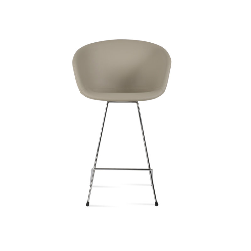 Tabouret de bar et de comptoir Tribeca Cattelan, Similicuir os, Tabouret de comptoir (siège d'une hauteur de 24 p
