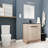 Freestanding Bathroom Vanity With Ceramic Sink