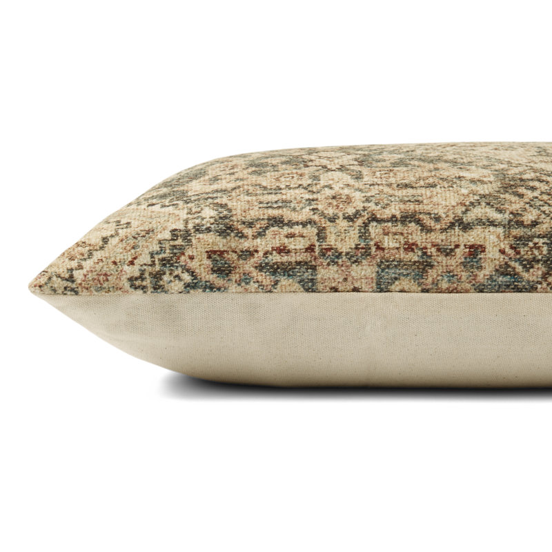 Angela Rose x Loloi Midnight Slate / Sand Pillow, Down