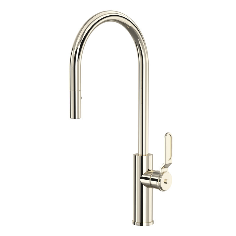 Myrina Pull-Down Single Handle Kitchen Faucet, Polished Nickel