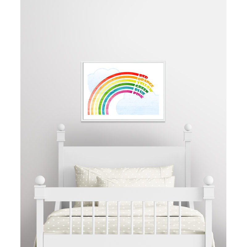 Art sur toile, couleurs, 34.5" H x 24.5" W x 1.18" D, Encadré de boîte blanc
