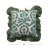 Cotton Printed Pillow With Floral Pattern, Embroidery, And Ruffle