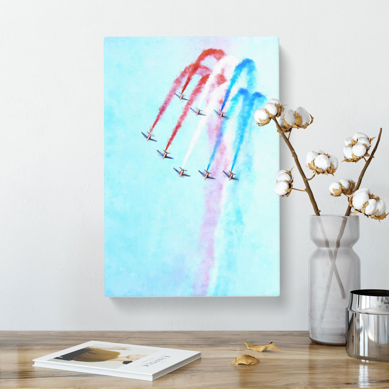 Planes In Formation - Wrapped Canvas, 60cm H x 40cm W x 3cm D