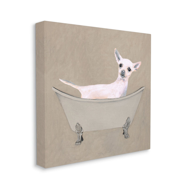 Peinture sur toile Chihuahua, H 17 po x l 17 po x P 1,5 po