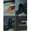Fourches à palettes robustes à pince pour tracteur - capacité de 2000 lb, barre stabilisatrice réglable, pieds de fourche de 60 pouces, noir et orange-2140276637
