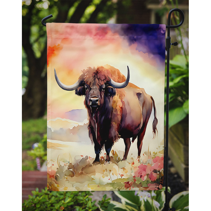 Drapeau de jardin en polyester double face H 15,5 po x l 11,25 po