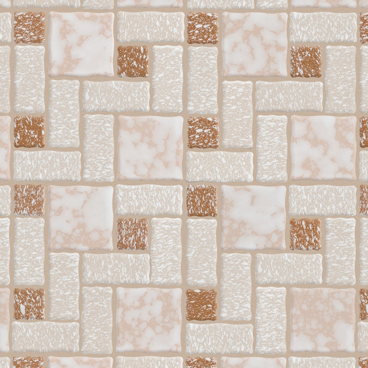 Academy Random Sized Straight Edge Porcelain Versailles Mosaic Wall & Floor Tile