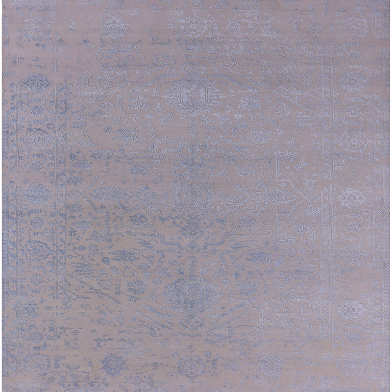 Tapis oriental mauve, Carré 8 pi