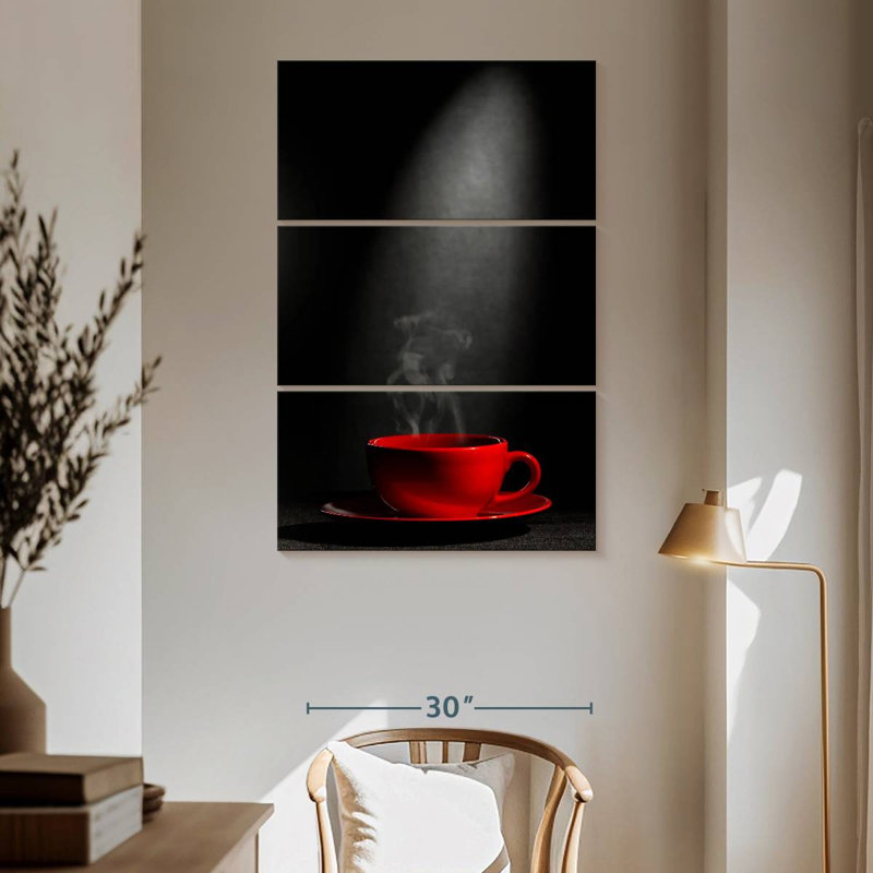 Yarlin Steaming Coffee Cup, 65" H x 42" W