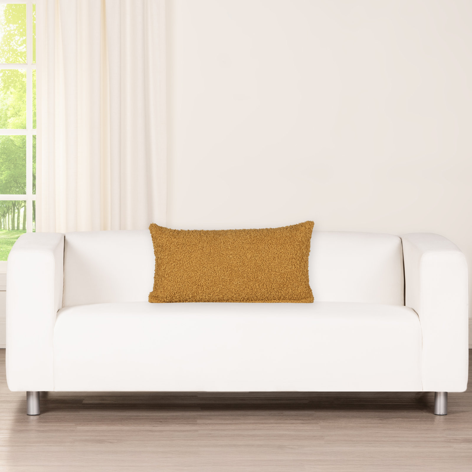 Tiffany Honey 20" x 20" Throw Pillow, Polyester, Yellow, 
Rectangle 14"H x 36"W
