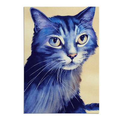 Cat Watercolour No.3 - Wall Art