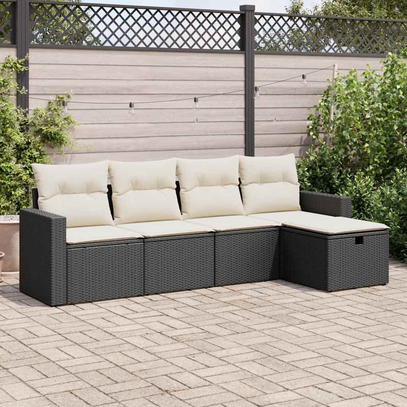 Vidaxl Garden Sofa Set PE Rattan Large
