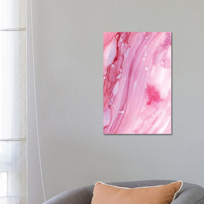 Pink Galaxy by Albina Bratcheva - Wrapped Canvas Print