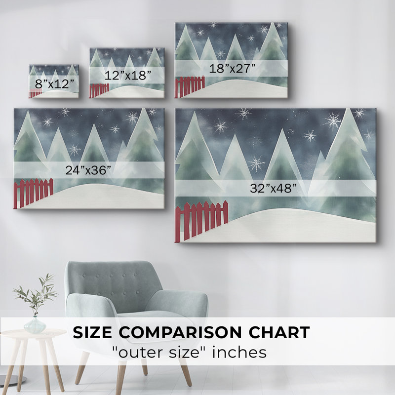 Christmas Holiday Arts - Toile tendue avec châssis, H 40 po x l 60 po