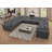 Upholstered Oversized Modular U-sectional With 3 Multifunctional Console, Storage&usb Ports And 6 Cup Holders-752892632