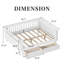 Lit plateforme double en bois avec garde-corps-872368675-872368674