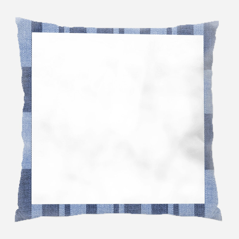 Denim Microsuede Reversible Throw Pillow