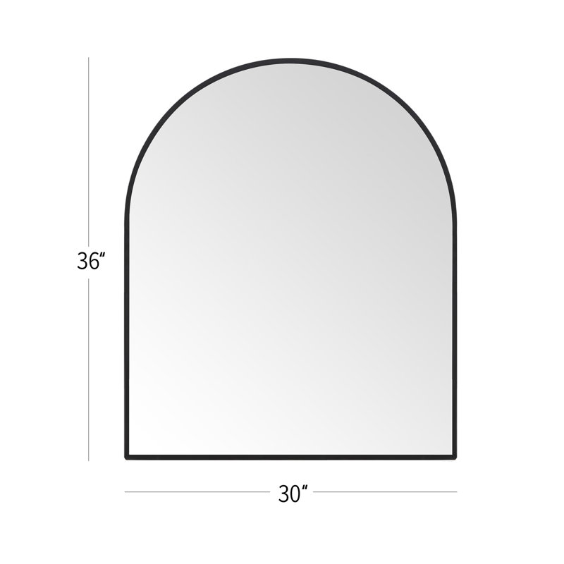 Miroir de salle de bain noir, H 36 po x l 30 po