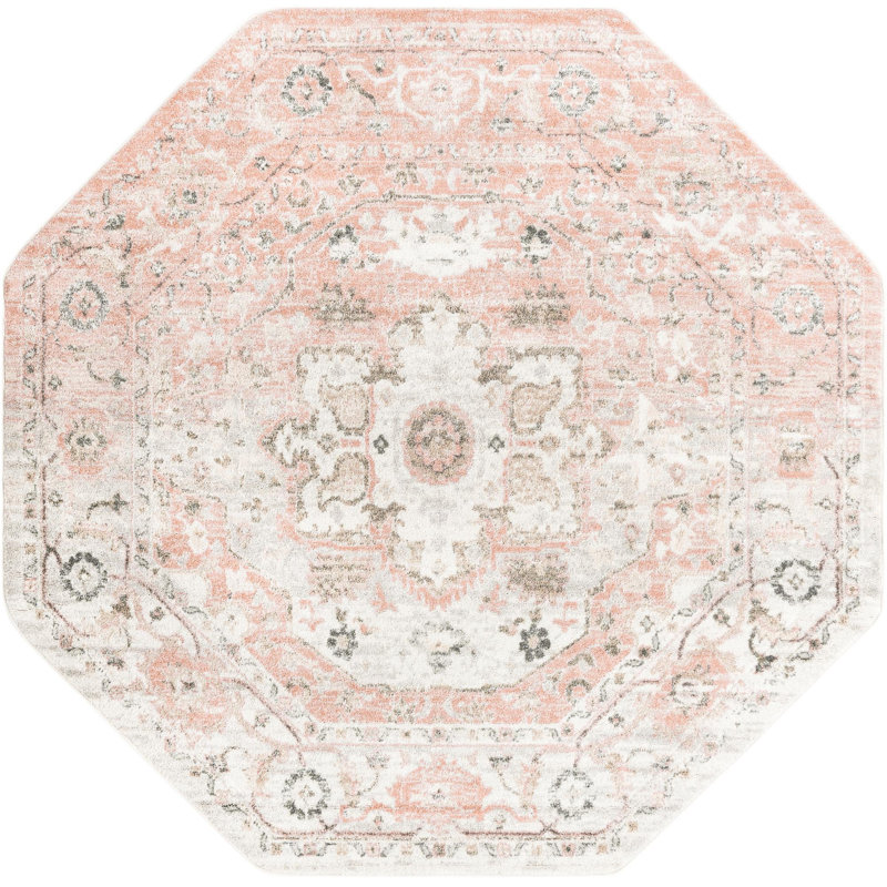 Longwell Oriental Indoor Rug, Octagon 5'3" x 5'3"