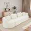 Modular Sectional Sofa With Rounded Silhouette And Pillows-130385247