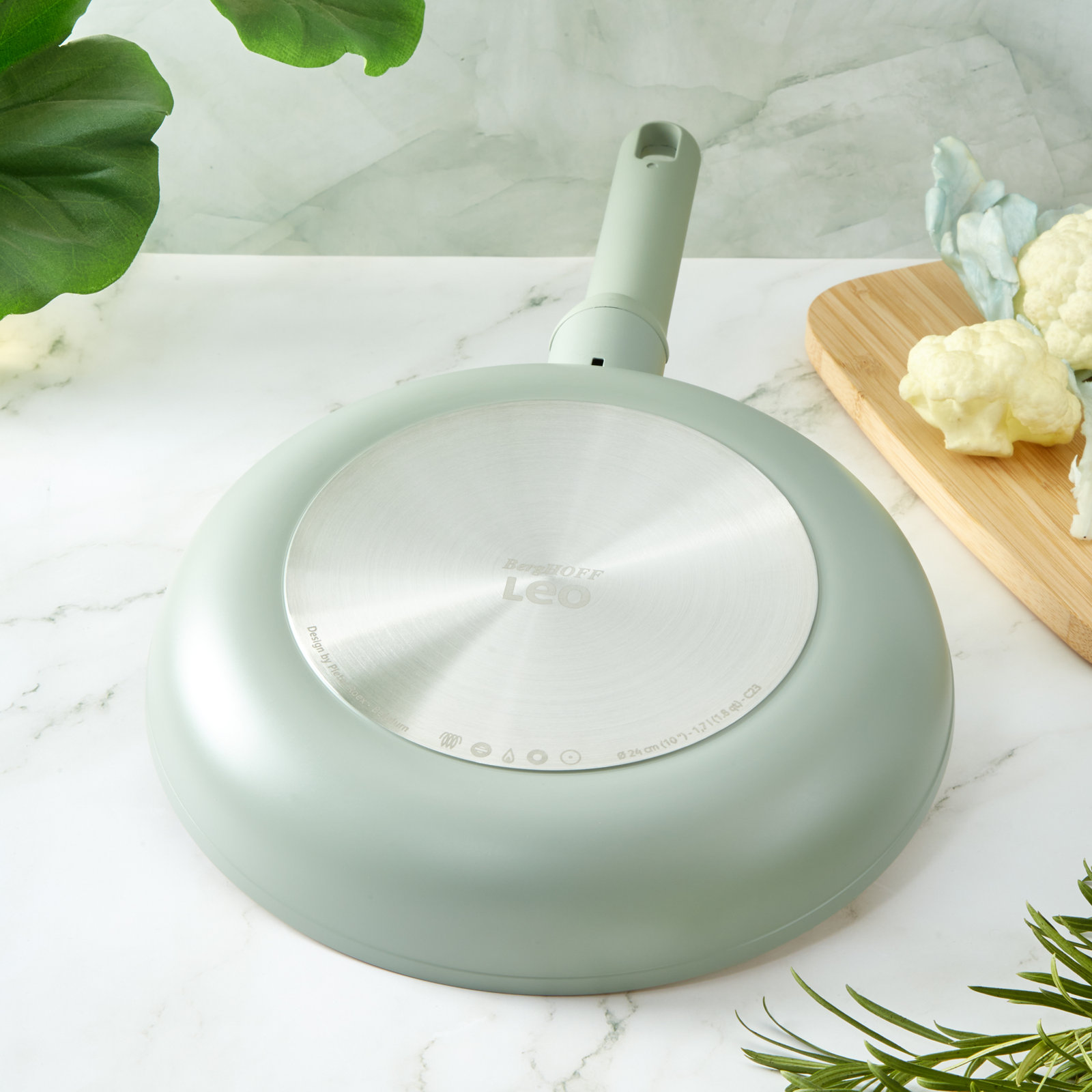 BergHOFF Non-Stick Ceramic Frying Pan, 10", Green