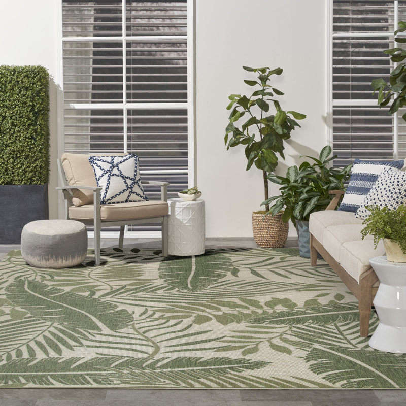 Analleli Indoor/Outdoor Area Rug, Rectangle 10' x 14'