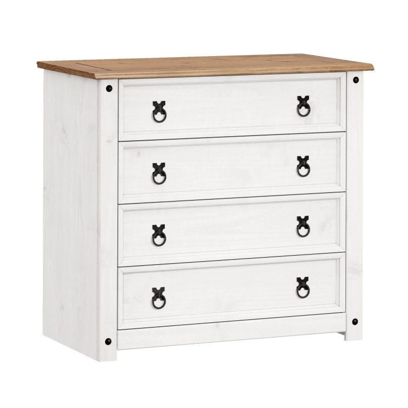 Vinit Solid Wood 80cm W Chest of Drawers